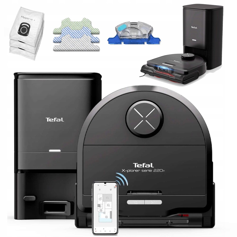 Tefal X-Plorer S220+ Ai RG9495 Uklízecí robot vysavač mop 2 v 1