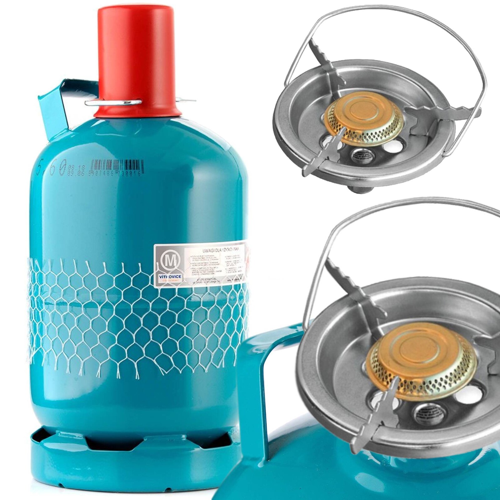 Turistická plynová láhev 5 kg Vařič 160 mm