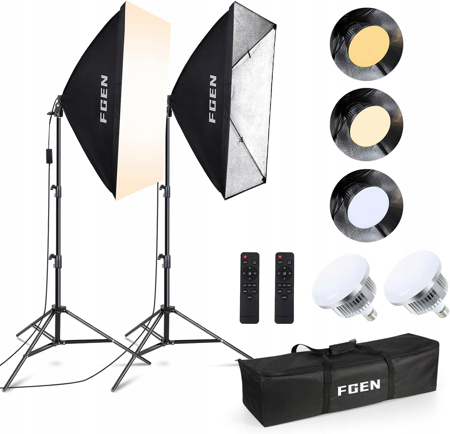 Studiový Set Osvětlení Fgen Softbox Fotografický Led Set 2PACK