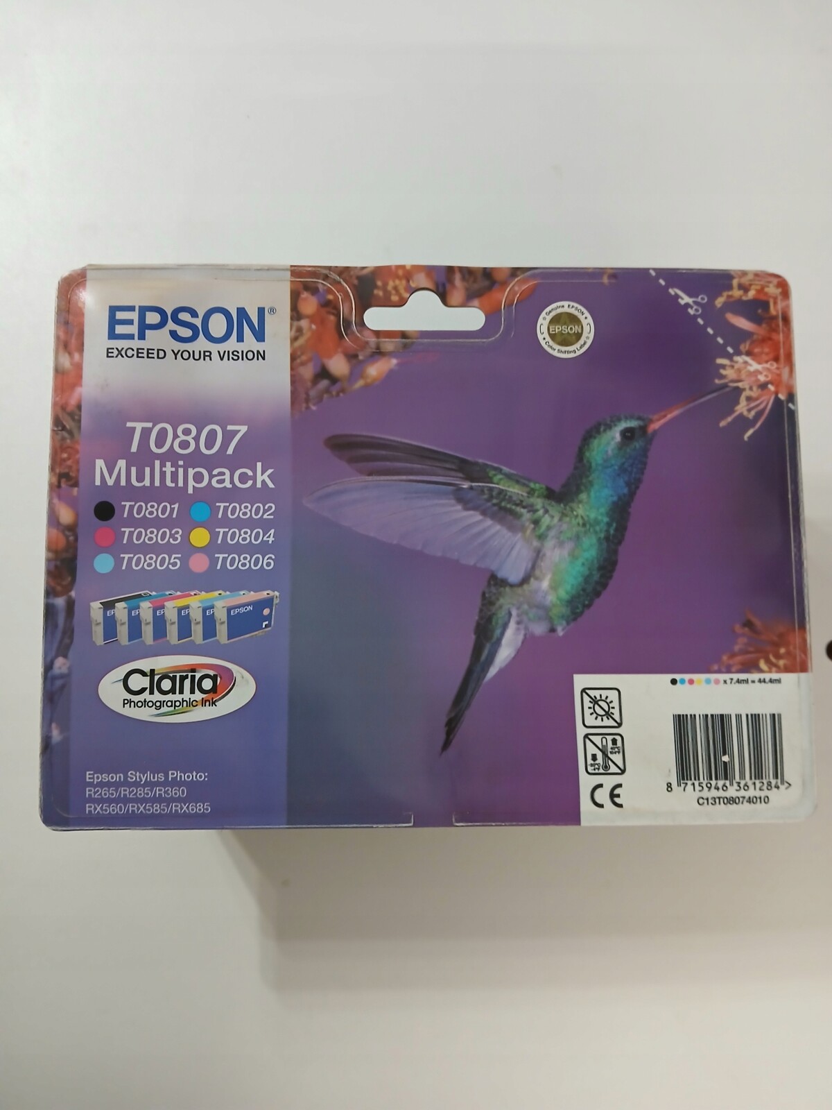 Originální Inkousty sada Epson T0801-T0806 T0807