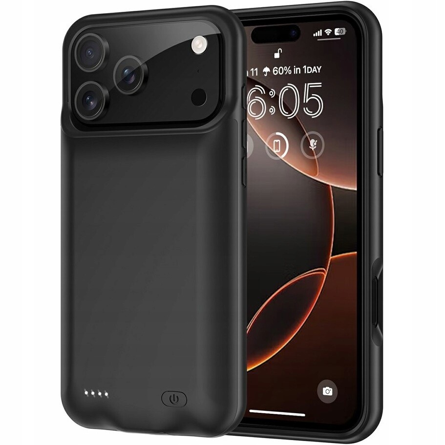 Pouzdro s baterií 6000 mAh pro iPhone 17 Obal a Kryt