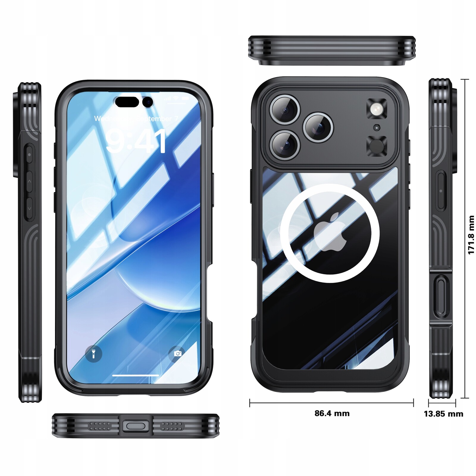 Exoguard Pouzdro 360° Magsafe Odolné Kryt Pro iPhone 17 Pro