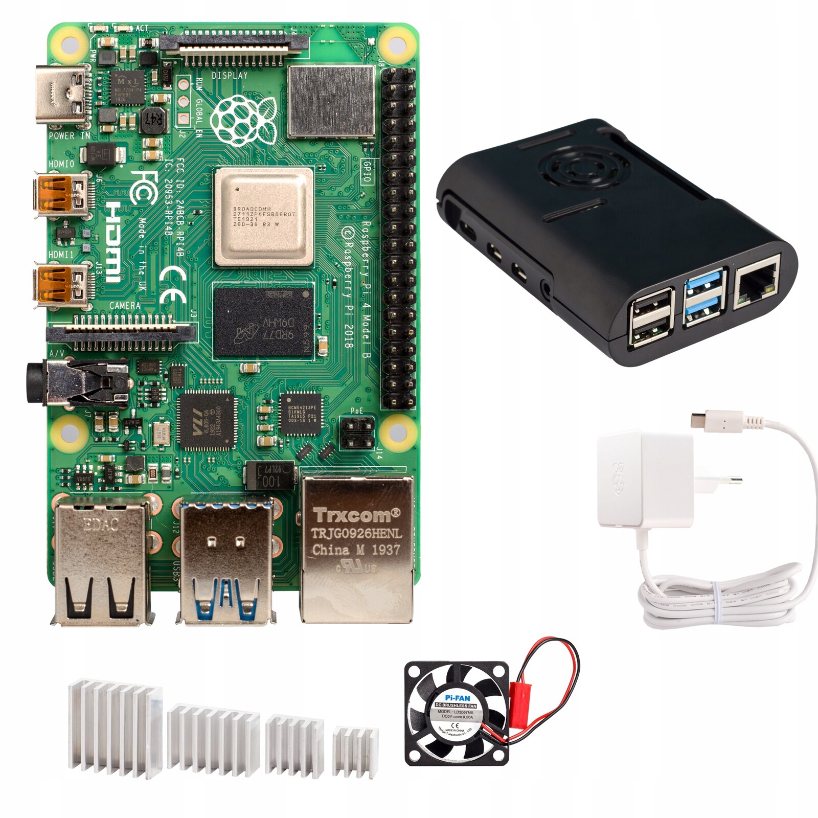 Sada Raspberry Pi 4B 8GB skříň ventilátor+akcs