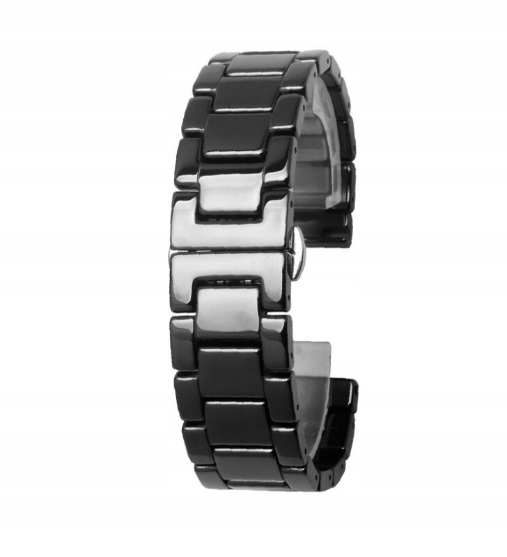 Keramický náramek pro chytré hodinky černý 18 mm