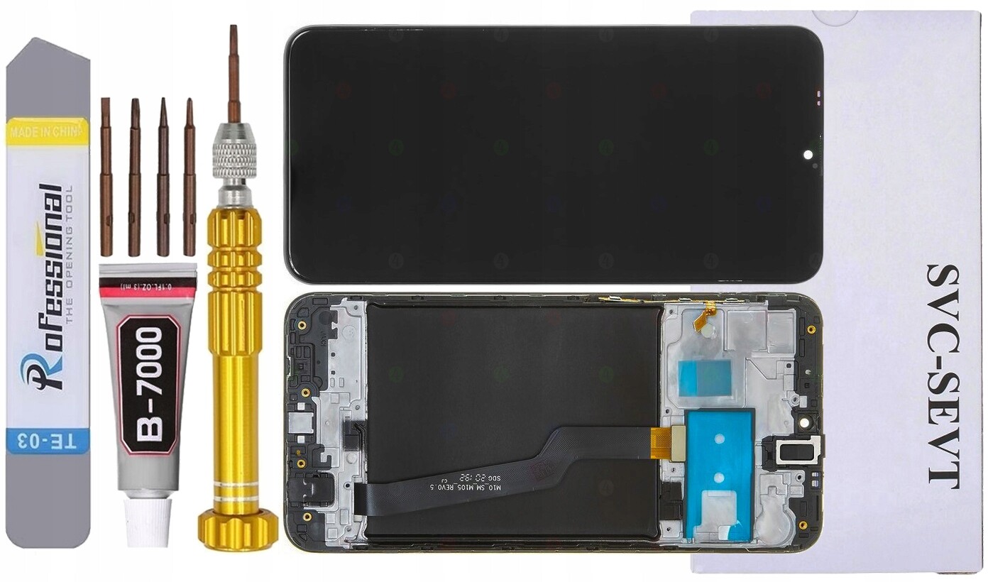 Displej Pro Samsung Galaxy A10 A105 Originál LCD Rámeček (jednotlivá Sim)