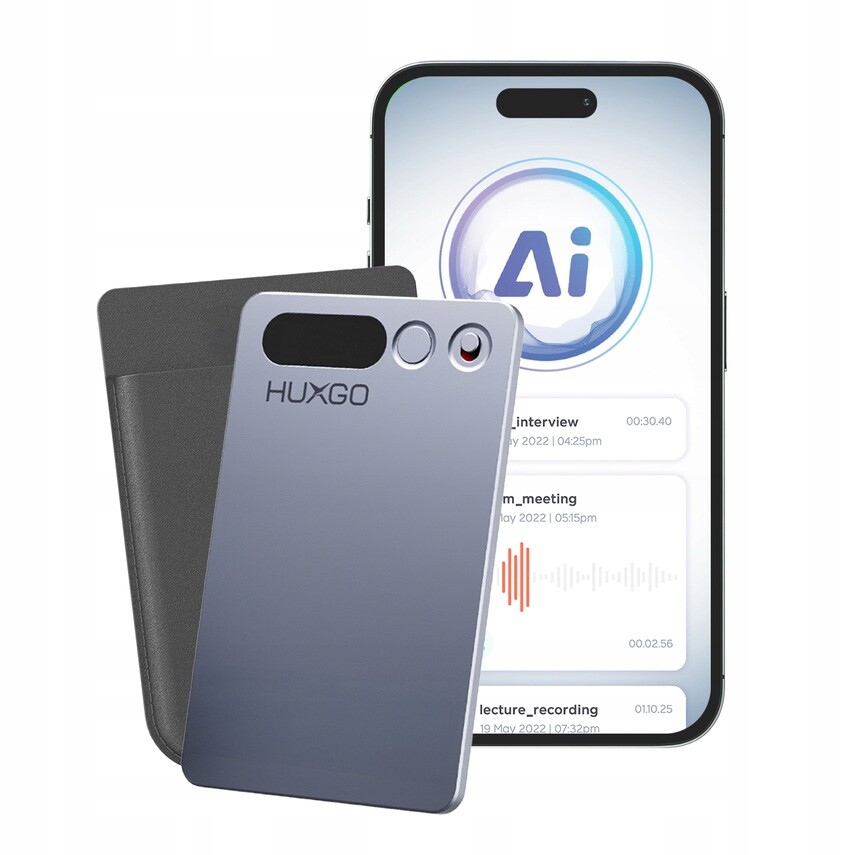 Huxgo Ai Voice Recorder Diktafon inteligentní jazykový překladač 64GB Bt 5.3