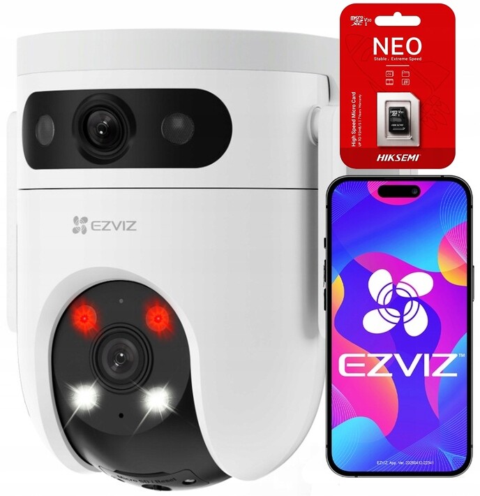 WiFi kamera 10Mpx Otočná H9C (5MP 5MP) Ezviz Karta microSD 64GB