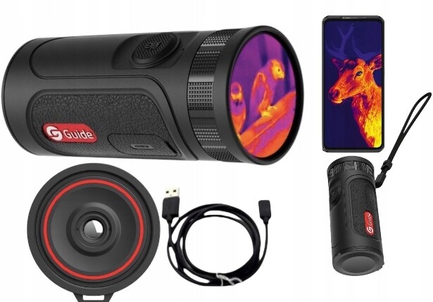 +Monokulární pozorovací termovizor Guide TE211M dotykový displej Set