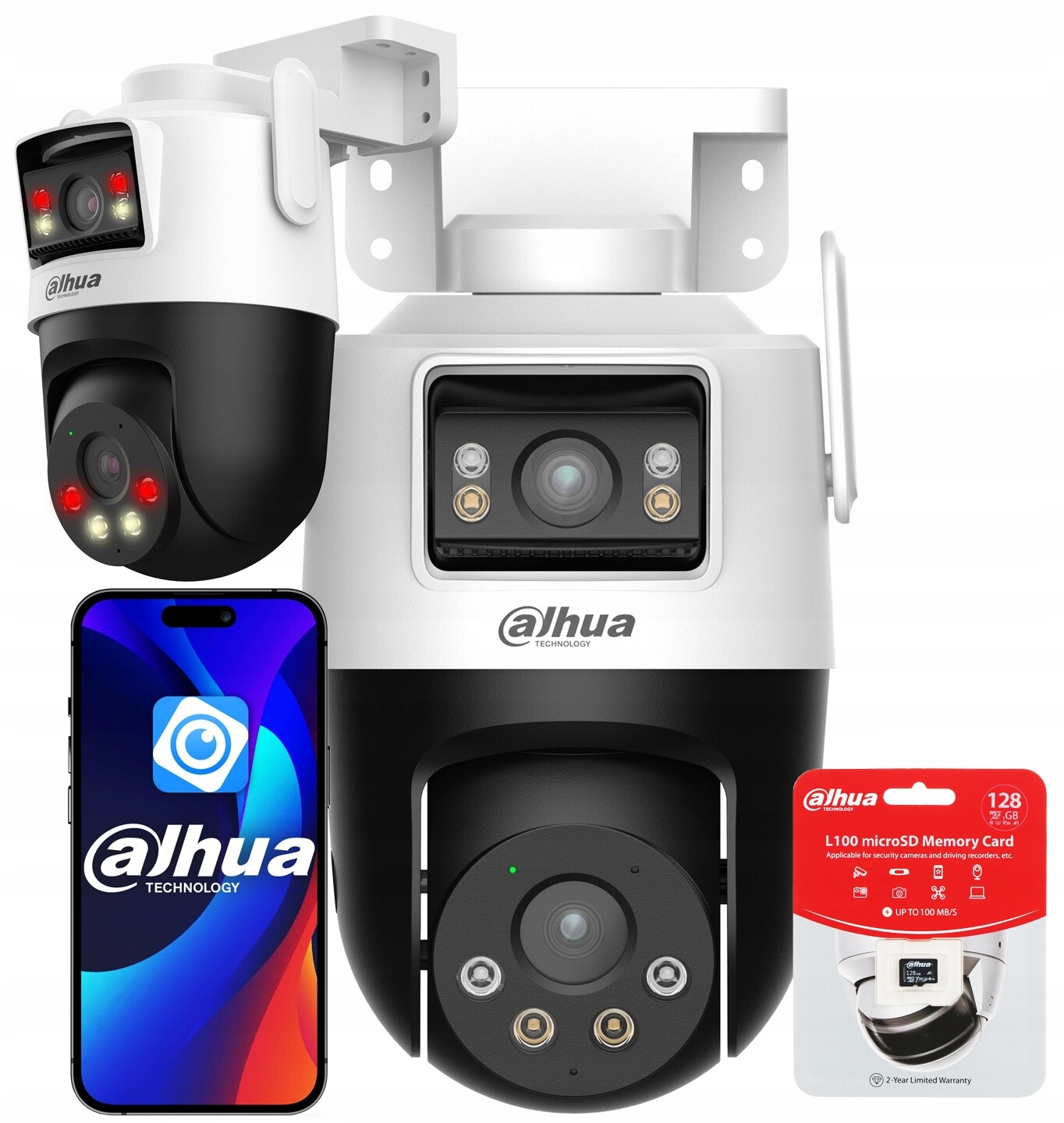 WiFi kamera 10Mpx (2x 5MP) P5D-5F-PV Reproduktor Mikrofon Dahua 128GB