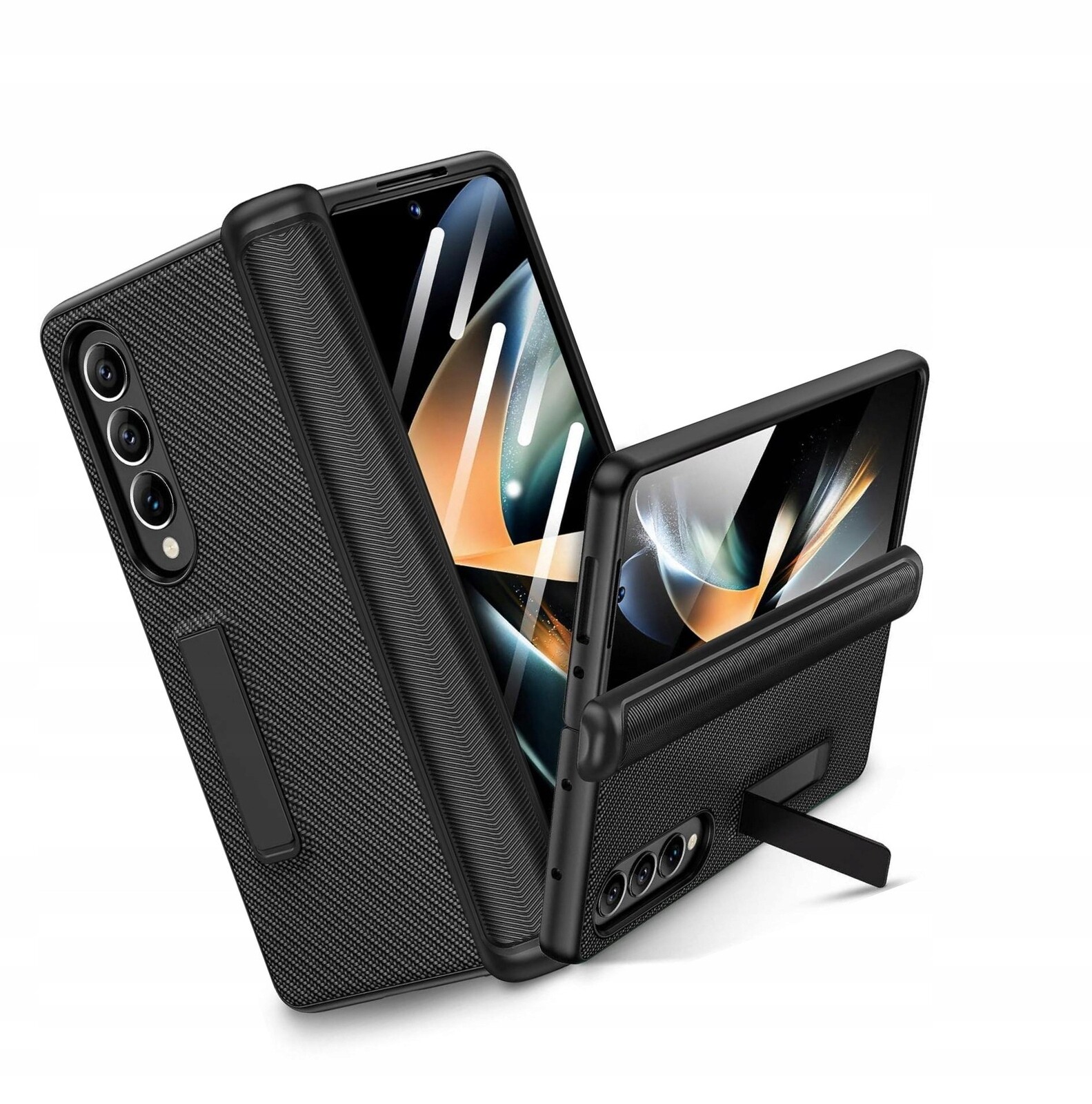 Kickstand Pouzdro 360 pro Samsung Galaxy Z Fold 4 ochrana pantů stojan