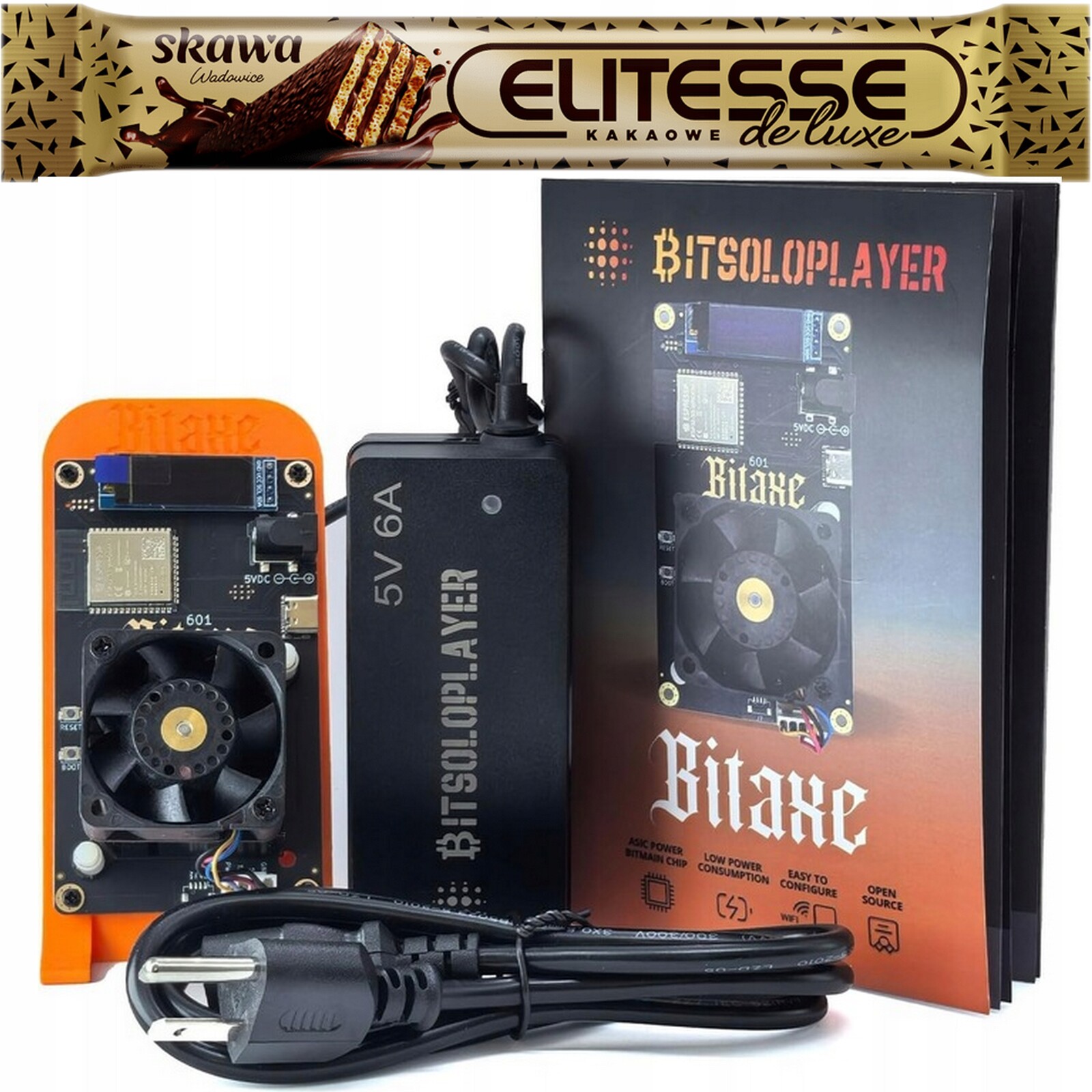 Bitaxe Gamma 601 Solo Btc Miner 1.2TH/s 2.4G WiFi 18W Loterie Miner HomeUse