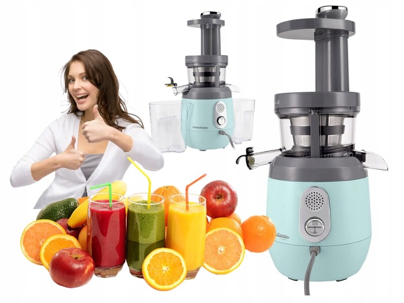 Pomalý Odšťavňovač Vintage Cuisine Retro Mátový 200 W, Moderní