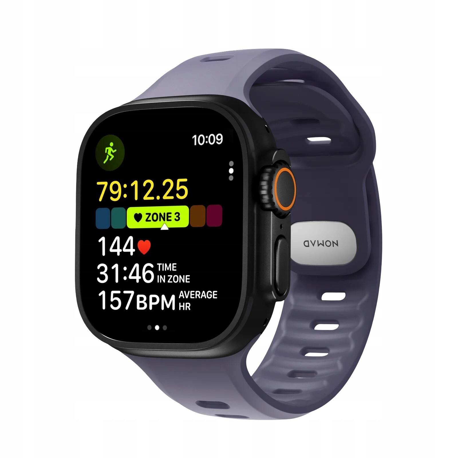 Pásek pro Apple Watch 49 mm/Ultra Sportovní Nomad Tempo Band, Odolný Fkm