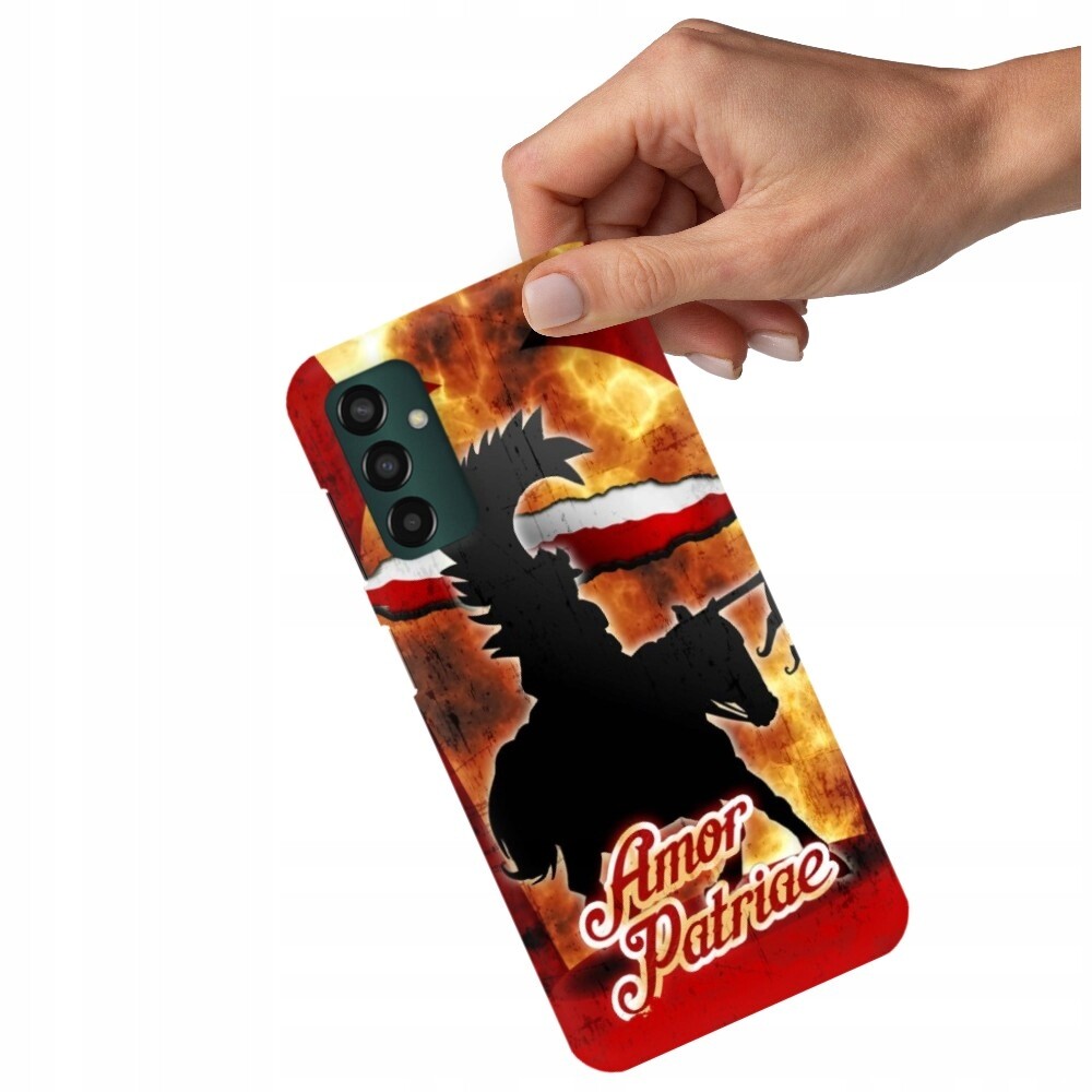 Pouzdro Pro Samsung M13 4G Matné Černé Polská armáda Polské Vlastenectví Vzory
