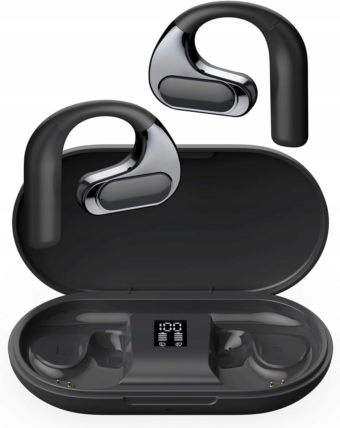 Bezdrátová sluchátka do uší Bluetooth 5.4 Otevřené ucho Sluchátka F6