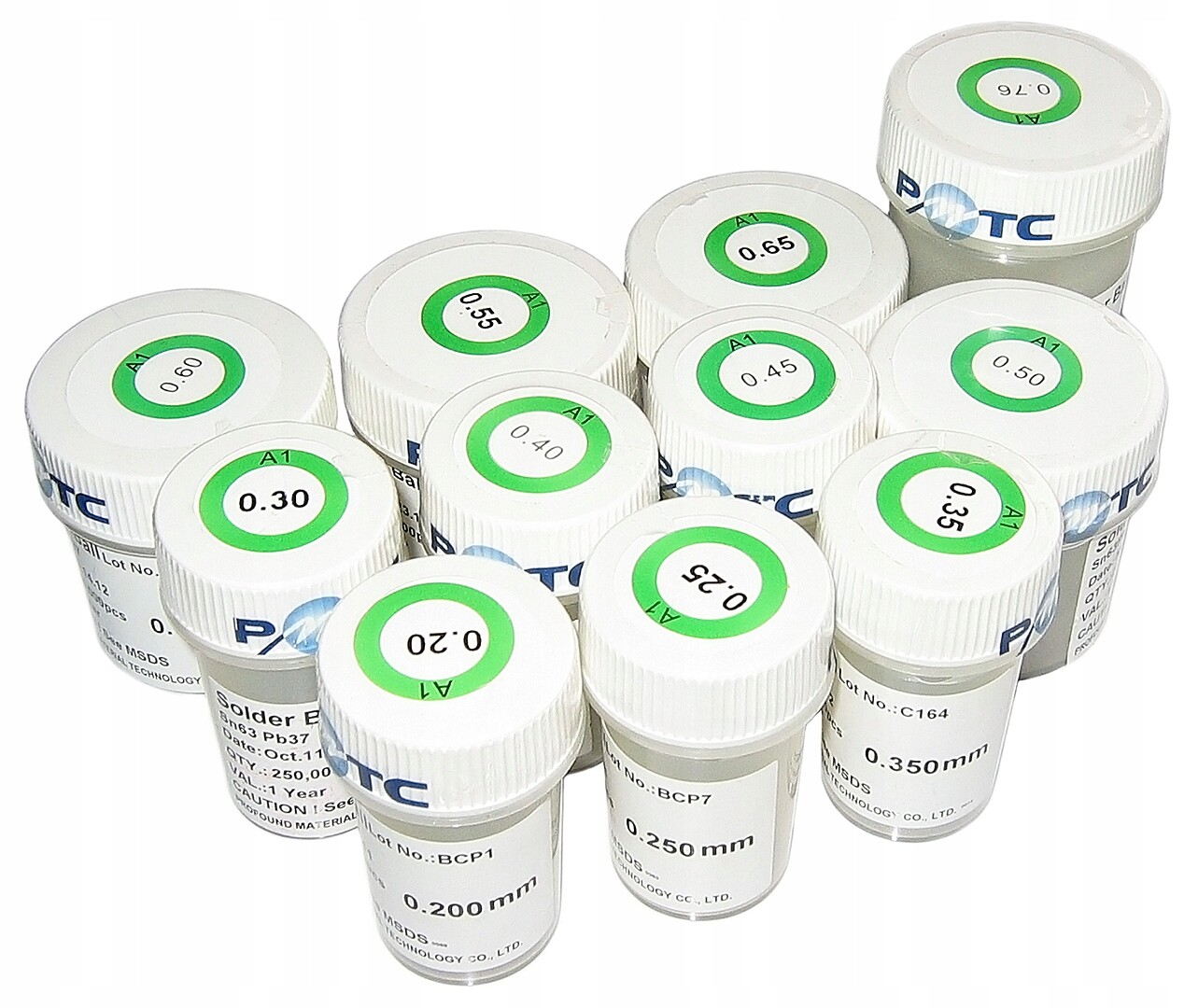 250000 Kuliček Pro Pájení Olověné Kuličky Pmtc Bga Smd Reballing 0.2 0,2 mm