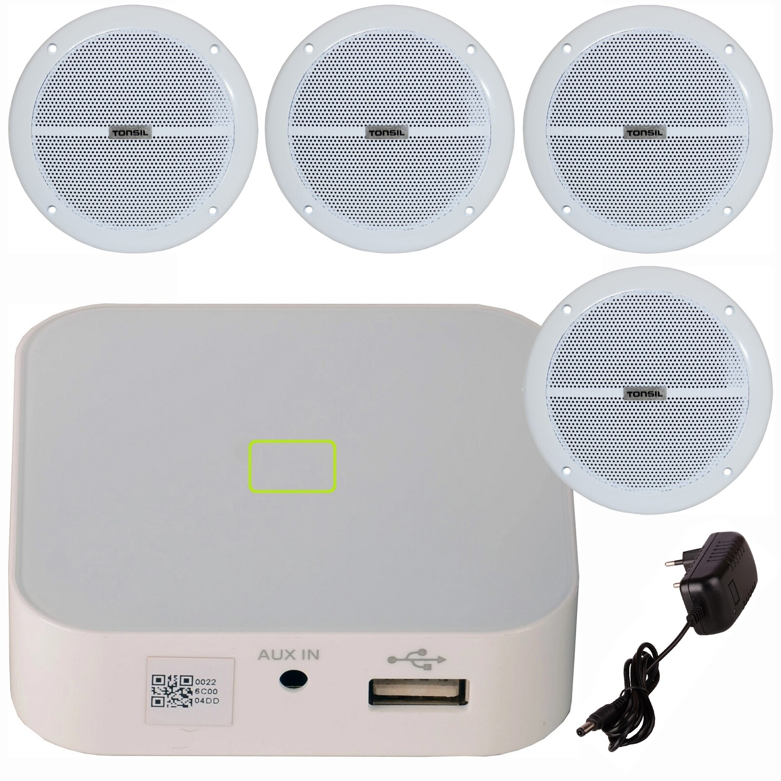 Set: 4x stropní reproduktor Zgsu 13/2 Dr Audio zesilovač Tonsil WS-20 Wifi