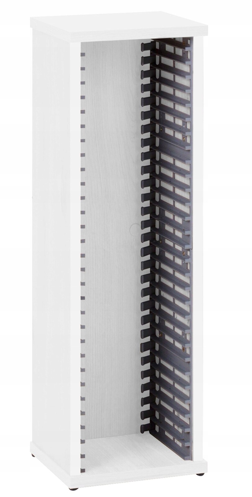 Bílý stojan na filmy DVD hry Xbox 360 Wii Pc 30 desek regál police pouzdro box