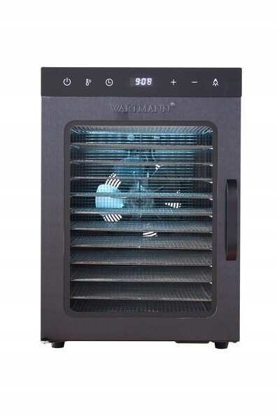 Ocelový dehydrátor Wartmann WM-2512 Dh Led podsvícení černý