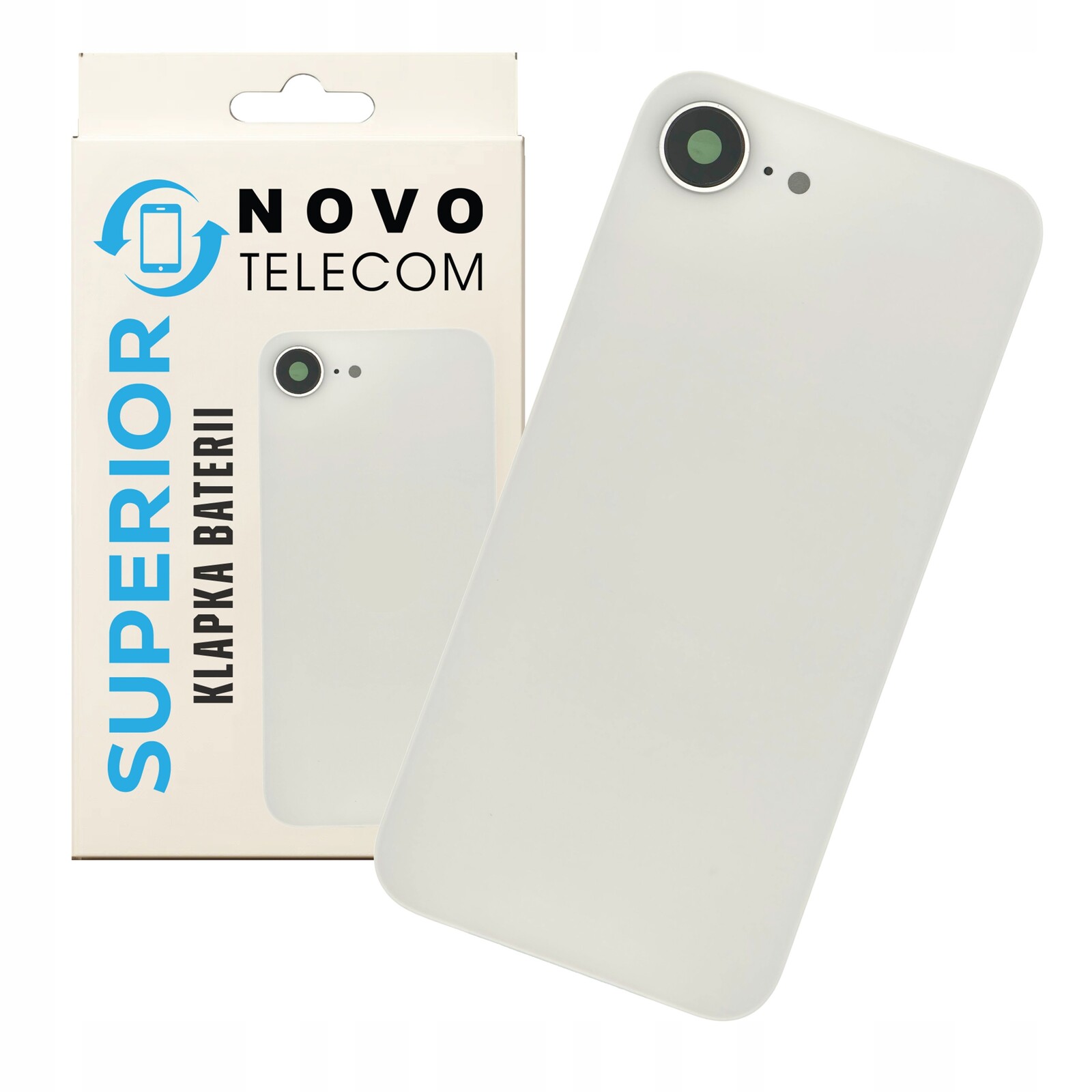 Krytka baterie Bílá pro iPhone 16e Zadní panel Zadní Kryt
