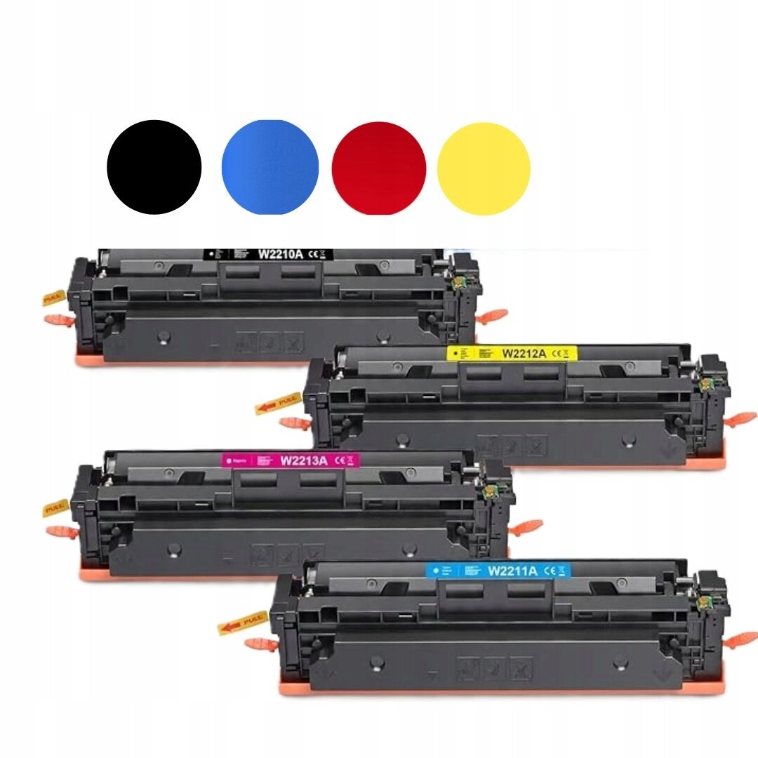 4X Náhradní toner Hp 207A W2210A s čipem M255dw M283fdn M282nw M283cdw