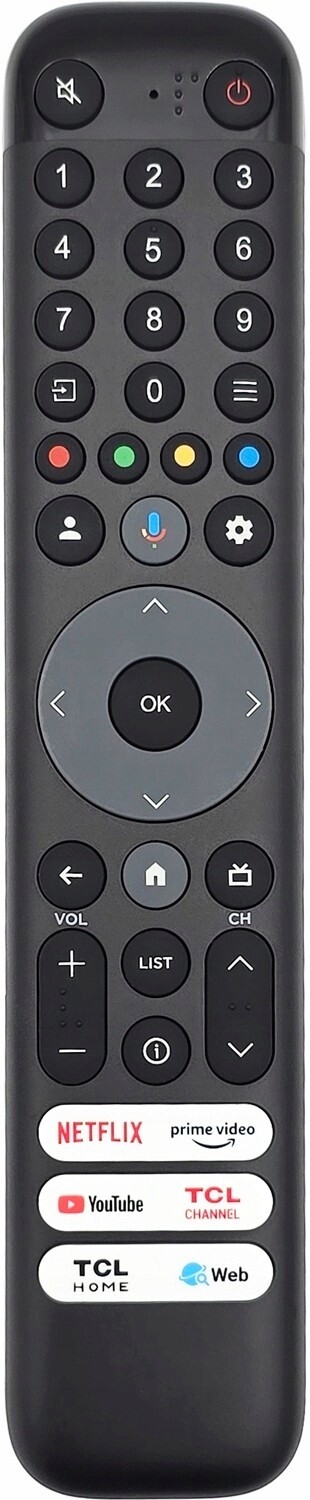 Dálkové ovládání pro Tcl 98MQLED80 98P745 98UHD870 hlasový