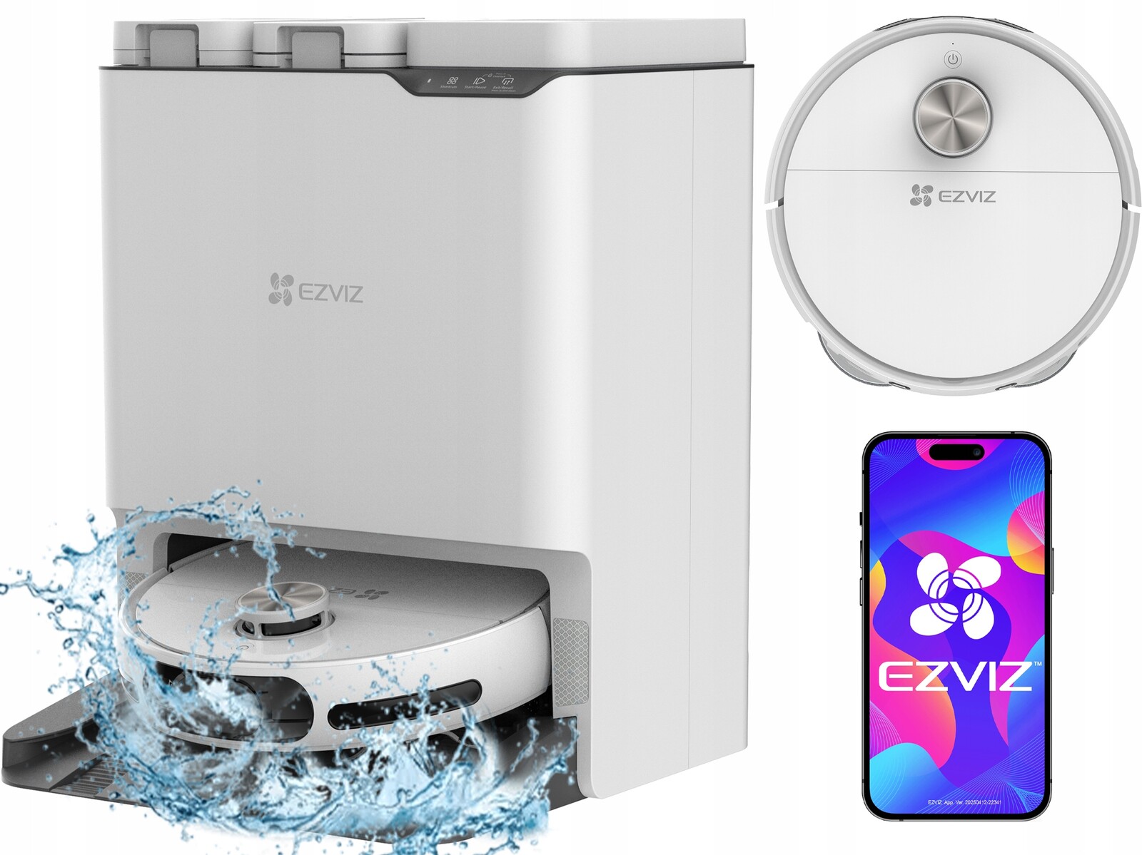 Uklízecí Robot Mopovací Ezviz RS20 Max 8000 Pa LiDAR WiFi Aplikace