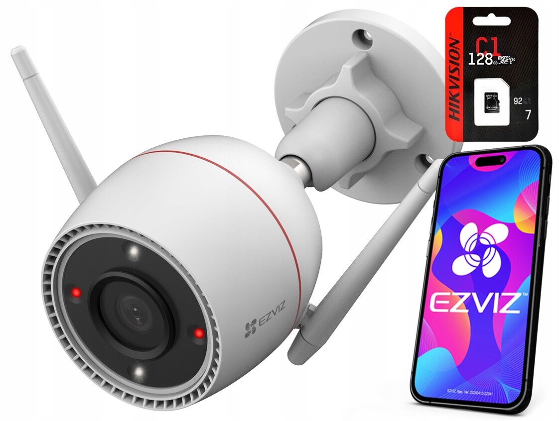 WiFi kamera 5Mpx Ezviz H3c 5MP Barva Detekce pohybu Ai karta 128GB