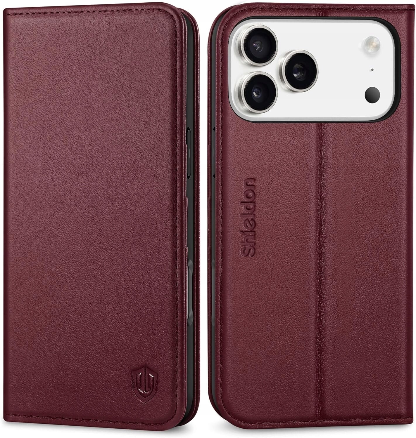 Shieldon Kožené Pouzdro pro iPhone 17 Pro Max 6,9