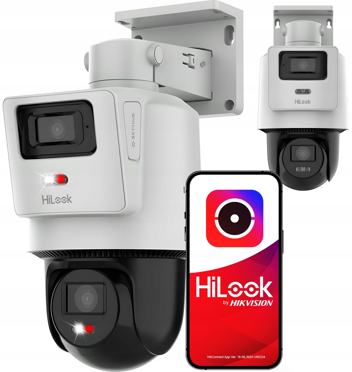 Otočná Ip kamera HiLook Hikvision TrandemVu 2x 4MPx Dualna PTZ-D4