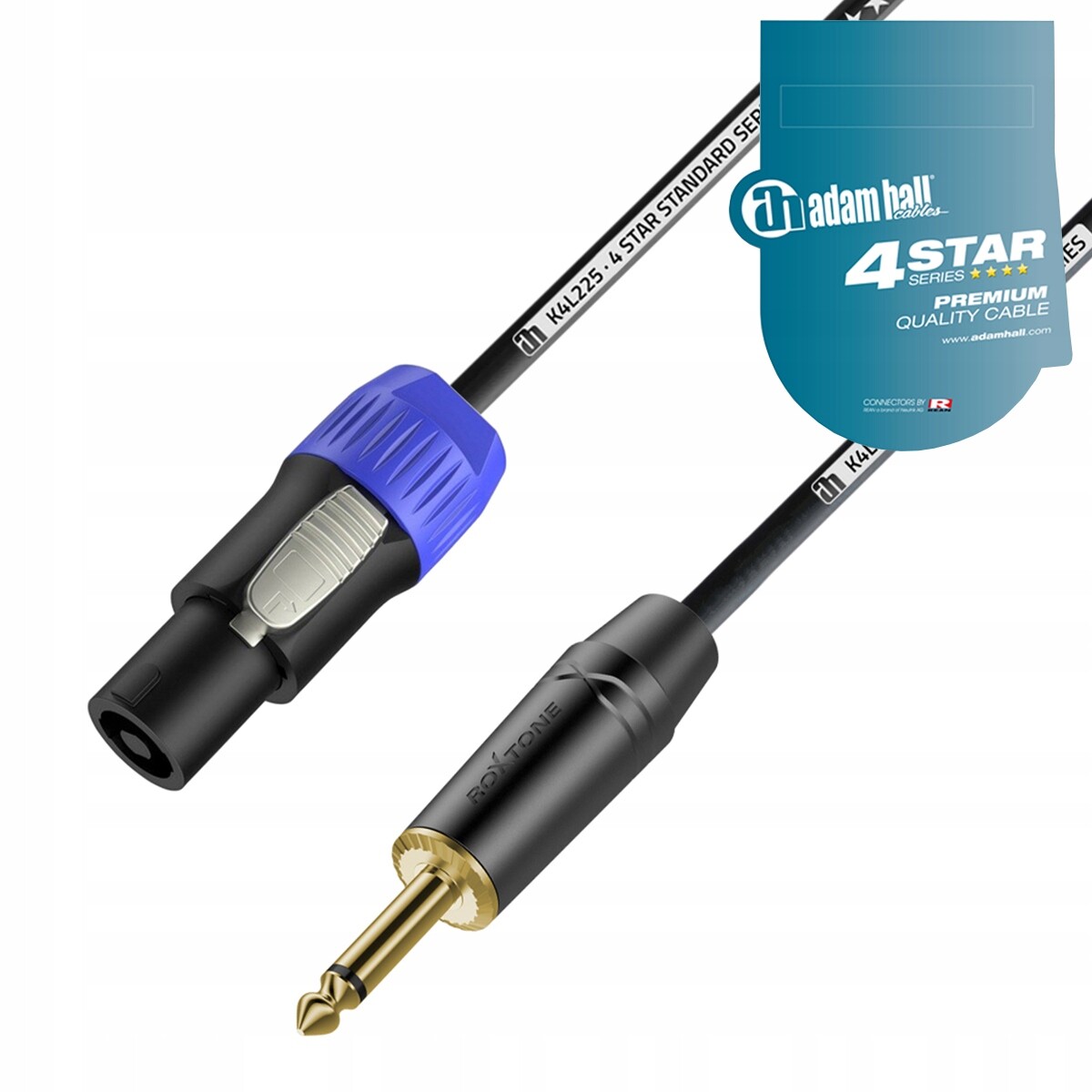 Adam Hall K4 L225 Profesionální reproduktorový kabel Speakon Jack 6,3 mm 20 m