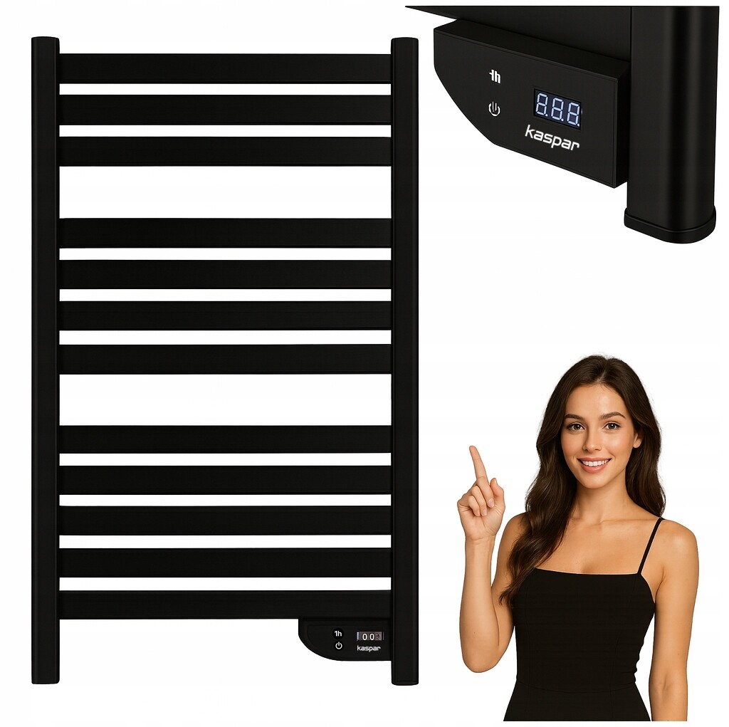 Elektrický Koupelnový Radiátor Žebřík Výkonný 500 W Elektrický Ohřívač