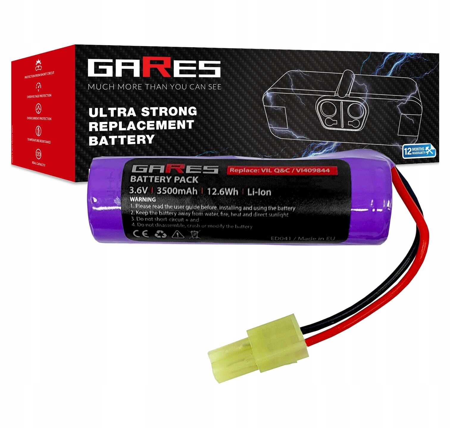 Baterie pro Vileda Quick & Clean 8654396211 VI409842 3,6 V 3,5 Ah