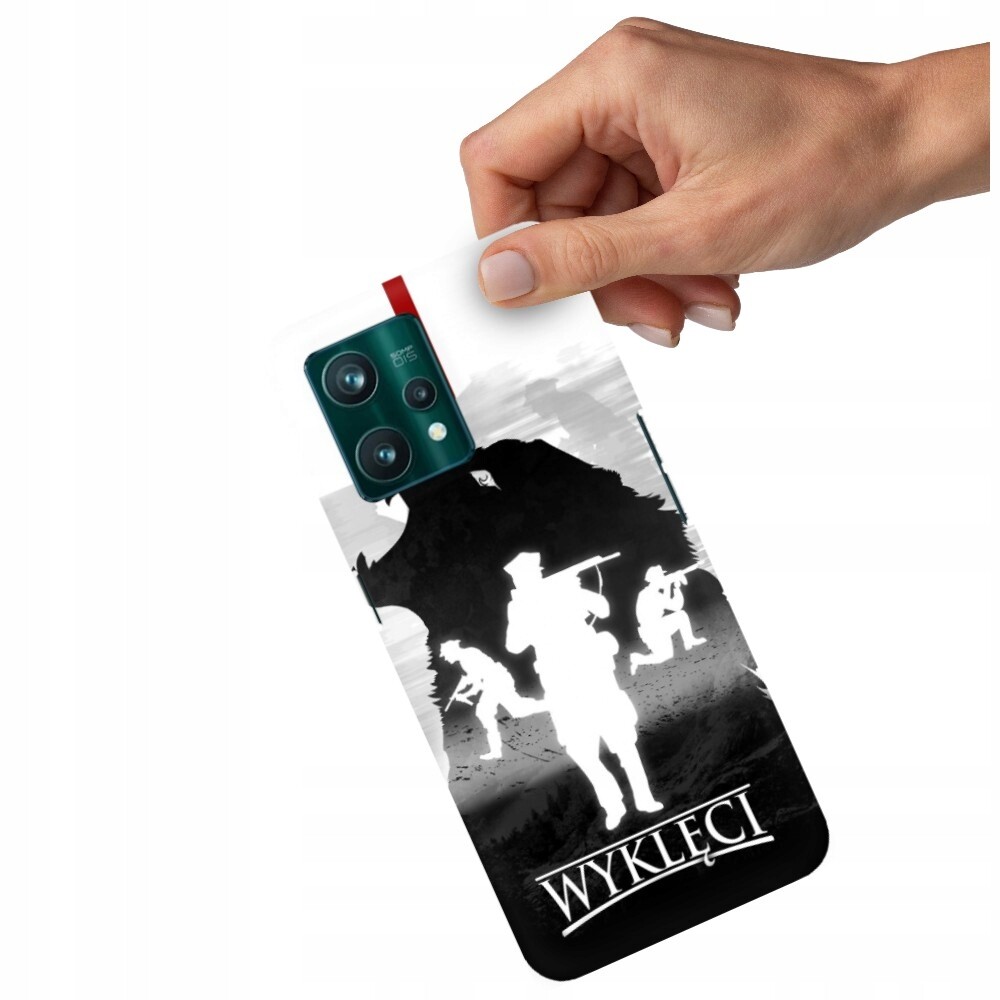 Pouzdro Pro Realme 9 Pro Plus Matné Černé Vojsko Polské Vlastenecké Vzory