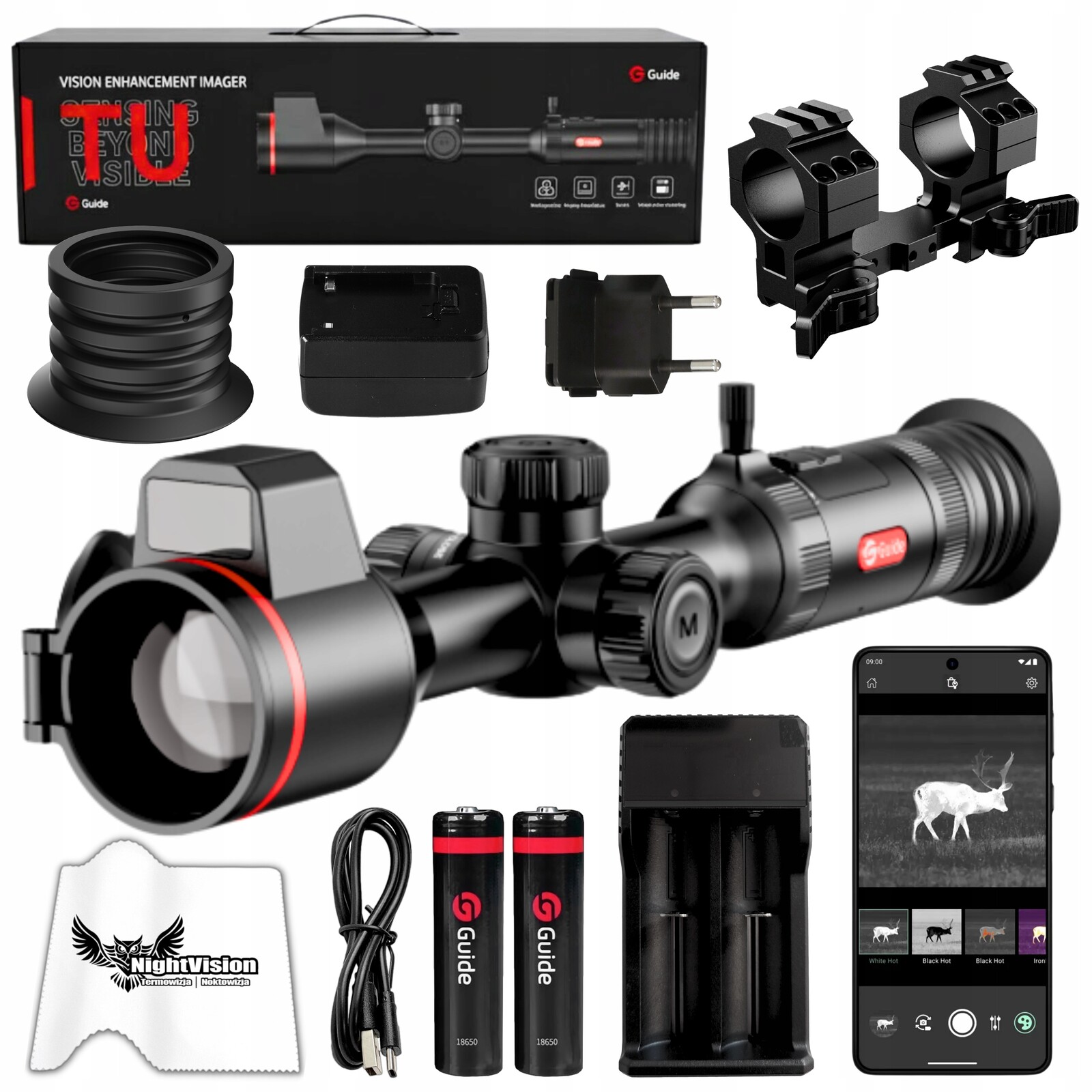 Termovizní dalekohled Termovizní zaměřovač Guide TU435L 3.0