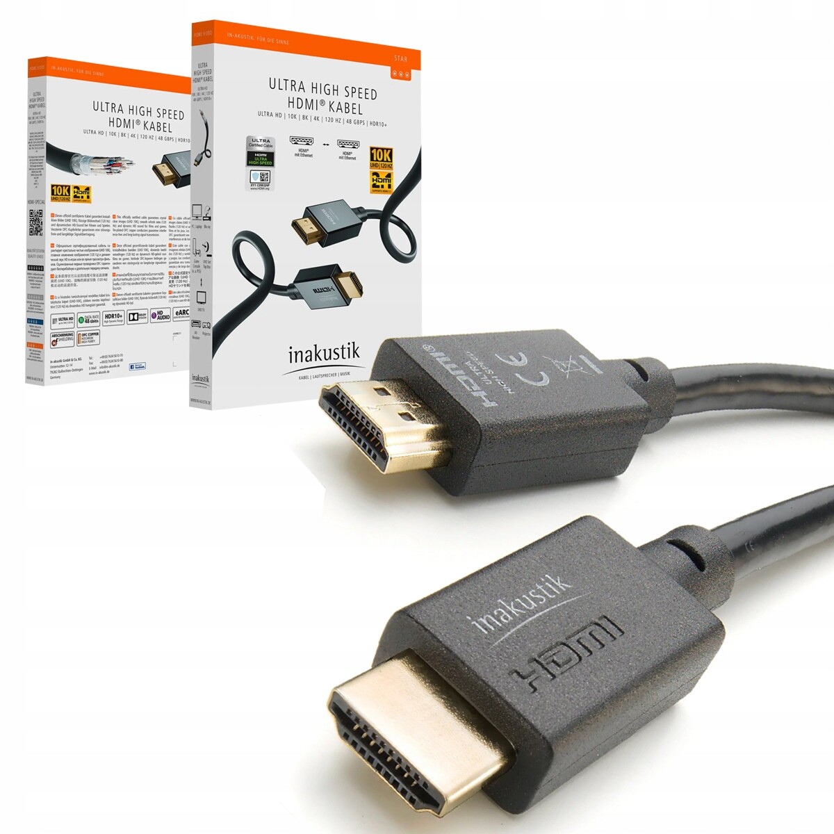 Inakustik Star II Kabel Ultra High Speed Hdmi Hdmi 2.1 8K 10K 120 Hz 3 m