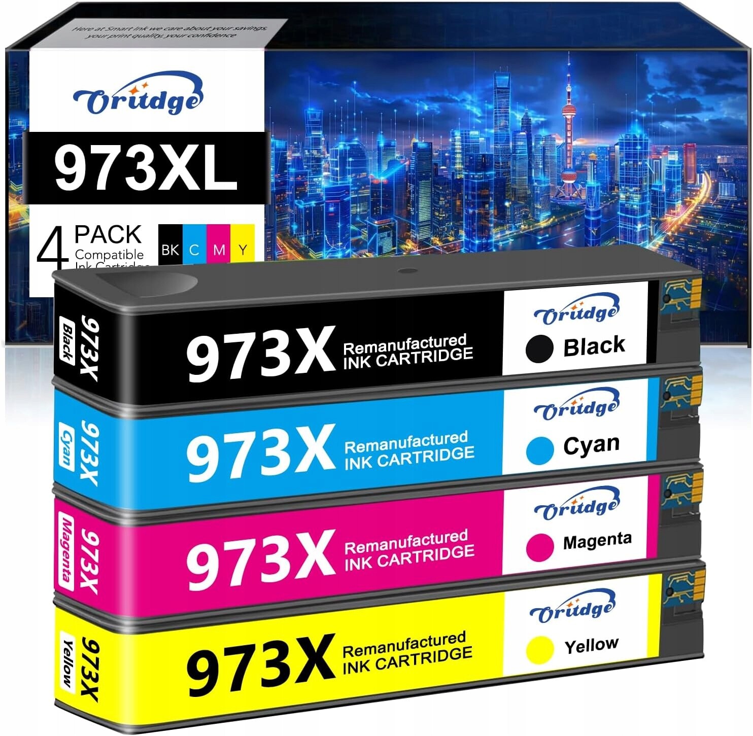 Inkoust pro Hp PageWide Pro 477dw 577dw 452dw 477dn Sada 4 inkoustových náplní