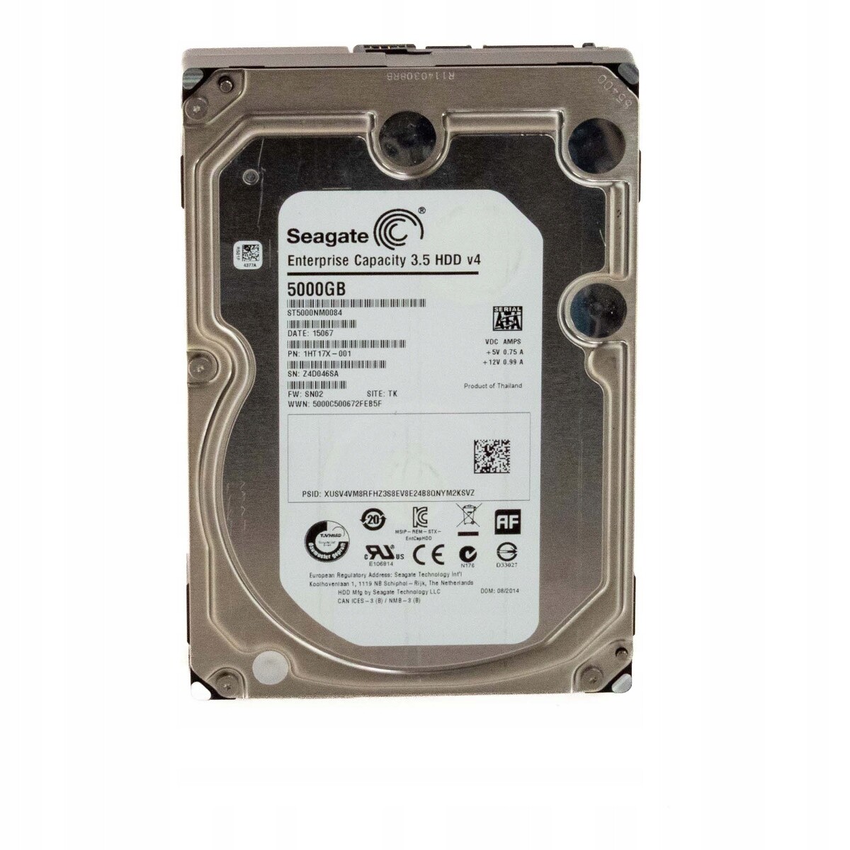 Seagate 5TB 7.2K 128MB Sata III 3.5'' ST5000NM0084