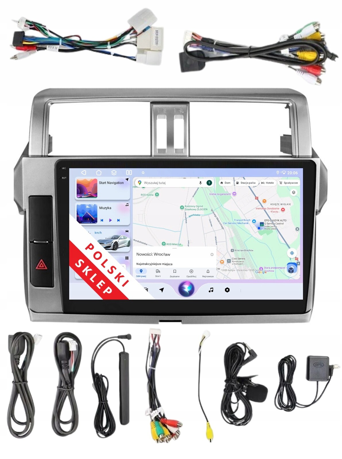 2DIN Navigace Pro Android Toyota Land Cruiser Prado 150 Dsp 3/32 Gb Lte
