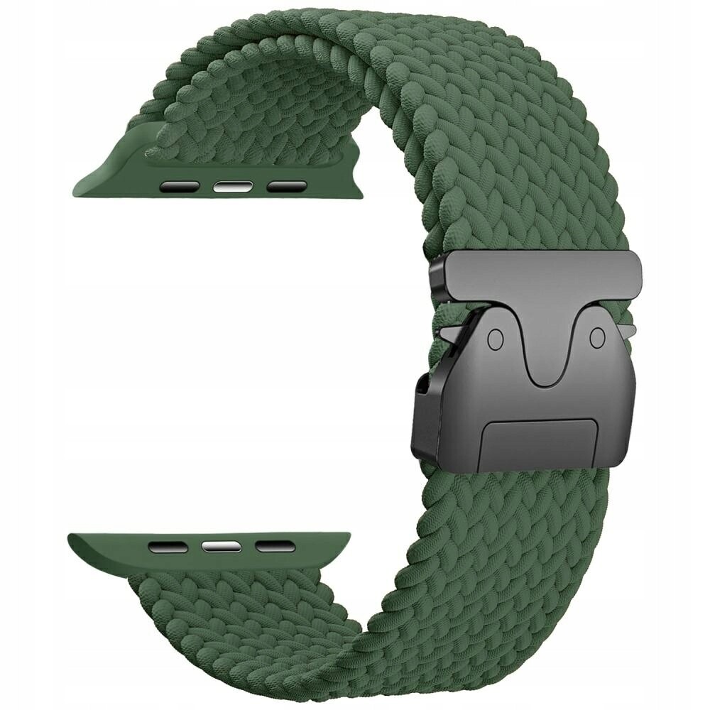 Pásek Beline Woven Nylon Parachute pro Apple Watch 38/40/41 mm, olivový