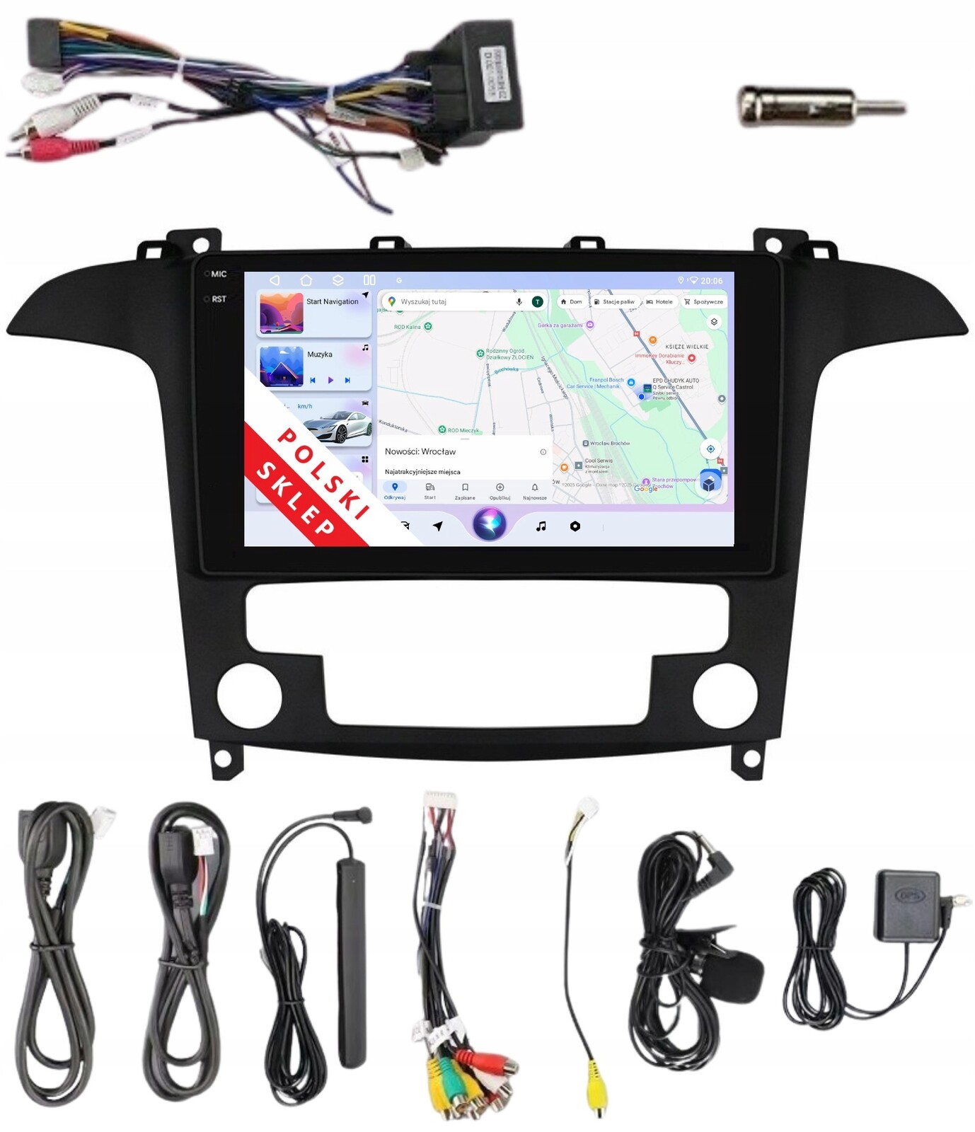 Rádio 2DIN Navigace Android Ford S-max MK1 4/64 Gb Dsp Carplay Lte