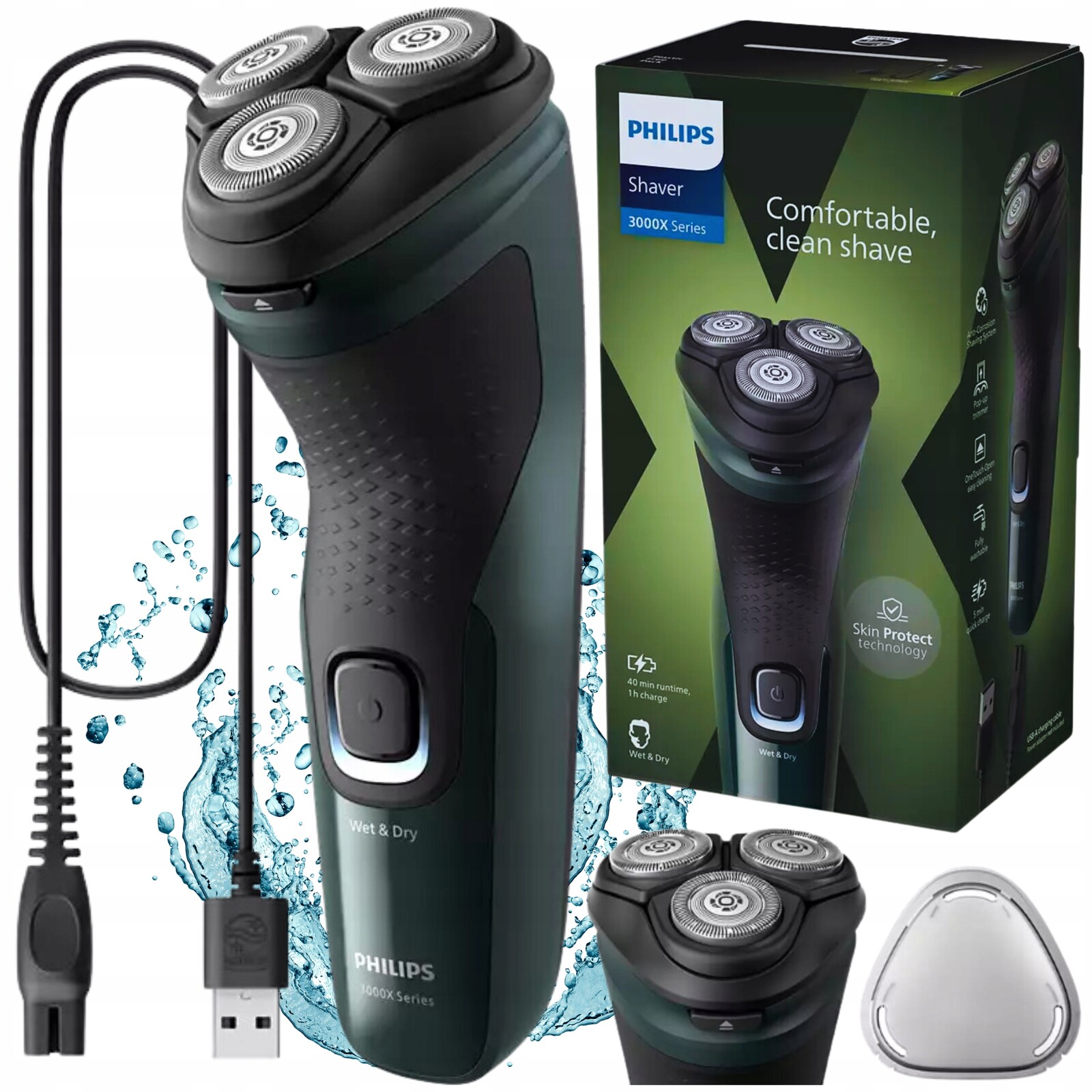 Holicí Strojek pánský Philips elektrický Bezdrátový na vousy na tělo X3002/00