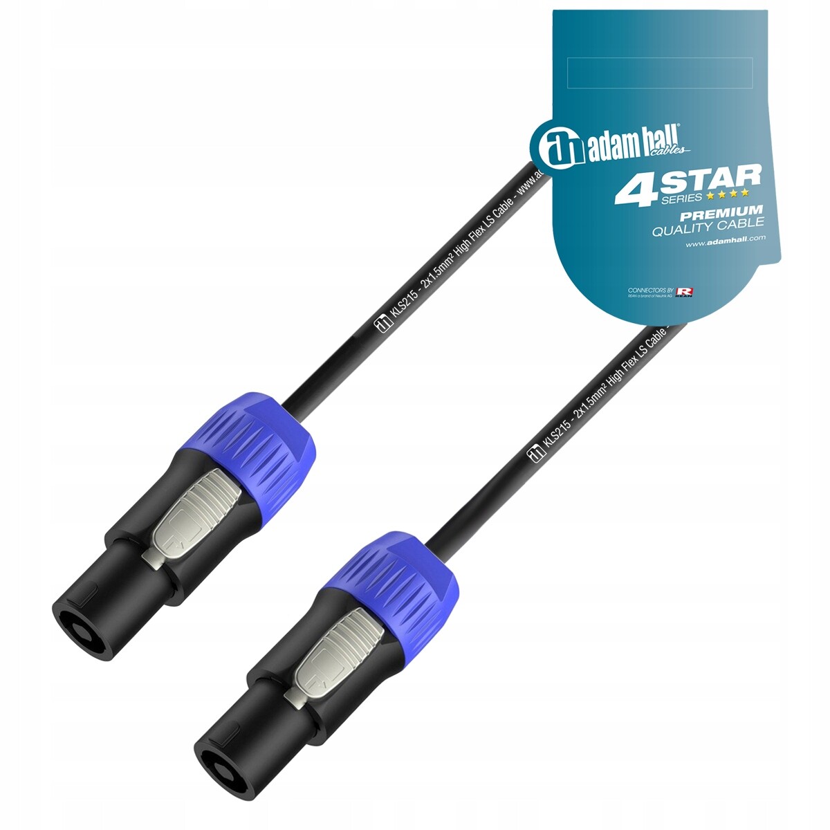 Adam Hall K4 LS215 Reproduktorový kabel 2x Speakon 25 m