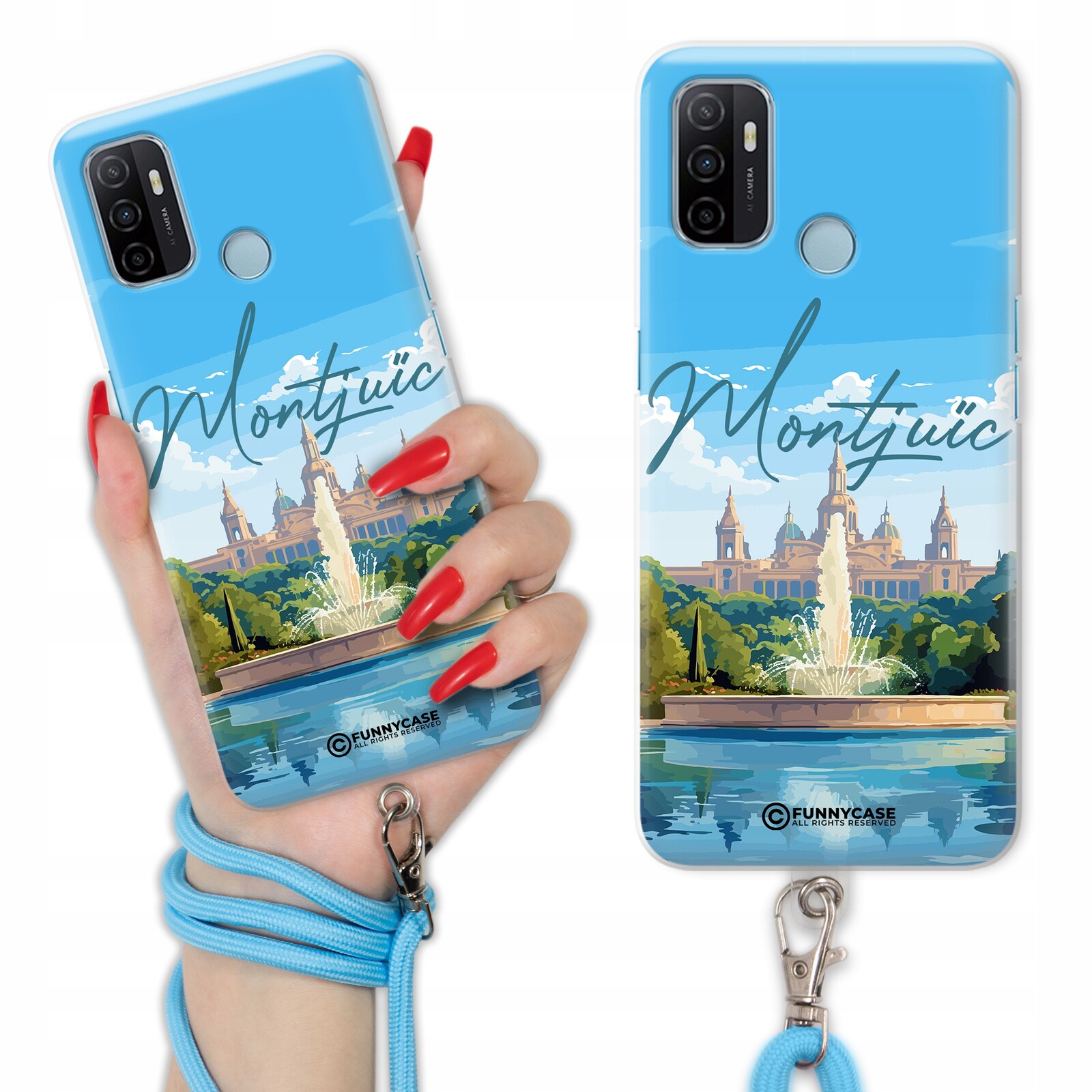 Pouzdro Pro Oppo A53 Šňůra Modrá Summer Paradise