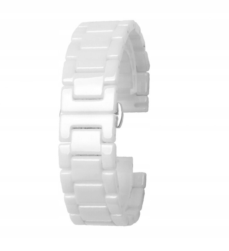 Keramický náramek pro chytré hodinky, bílý, 18 mm