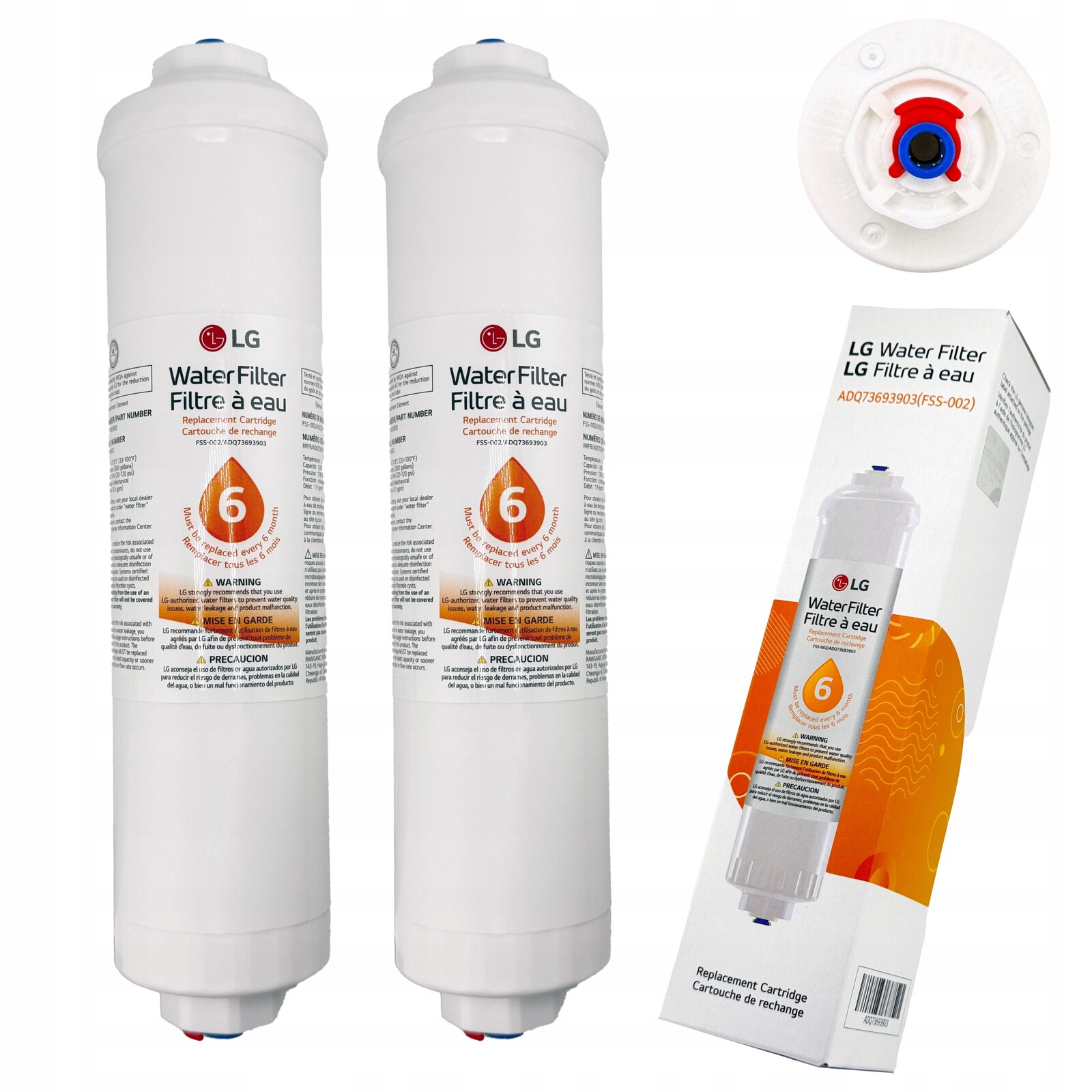 Originální vnější Filtr Vody pro ledničku Lg ADQ73693901 na hadici