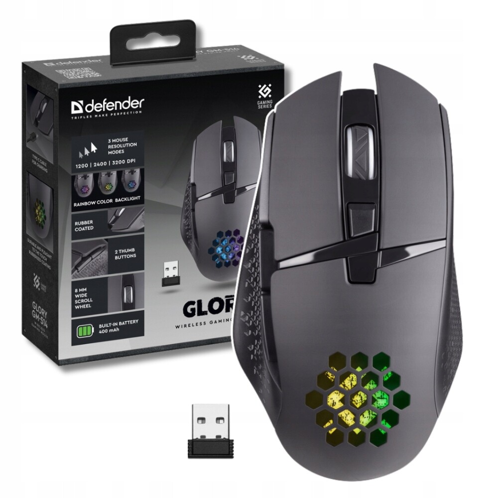 bezdrátová optická myš Precision Gaming Mouse, Vánoční Dárek