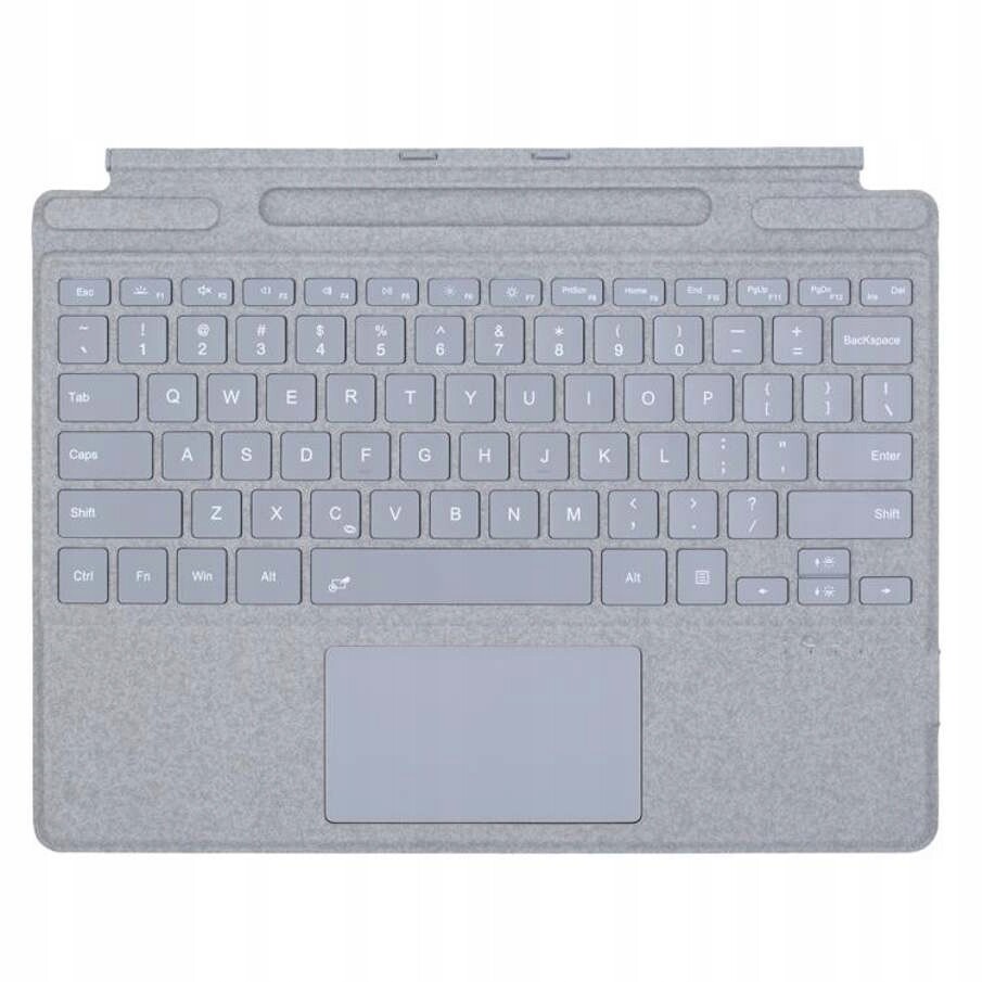 Bt klávesnice s dotykovou deskou pro Surface Pro X/8/9/10/11 Světle Šedá