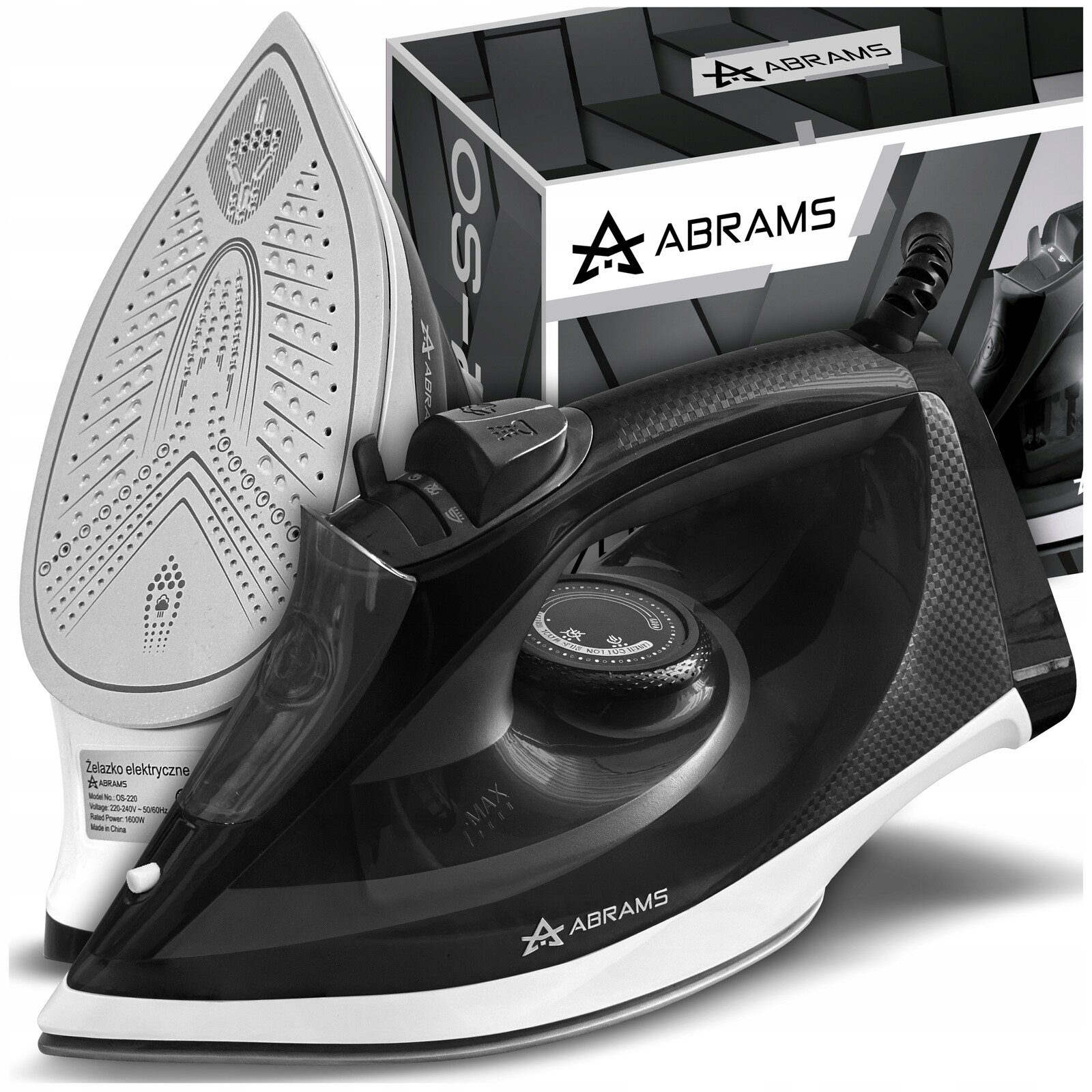 Žehlička 3000W Keramická Povrchová Úprava Anti Drip Anti Calc