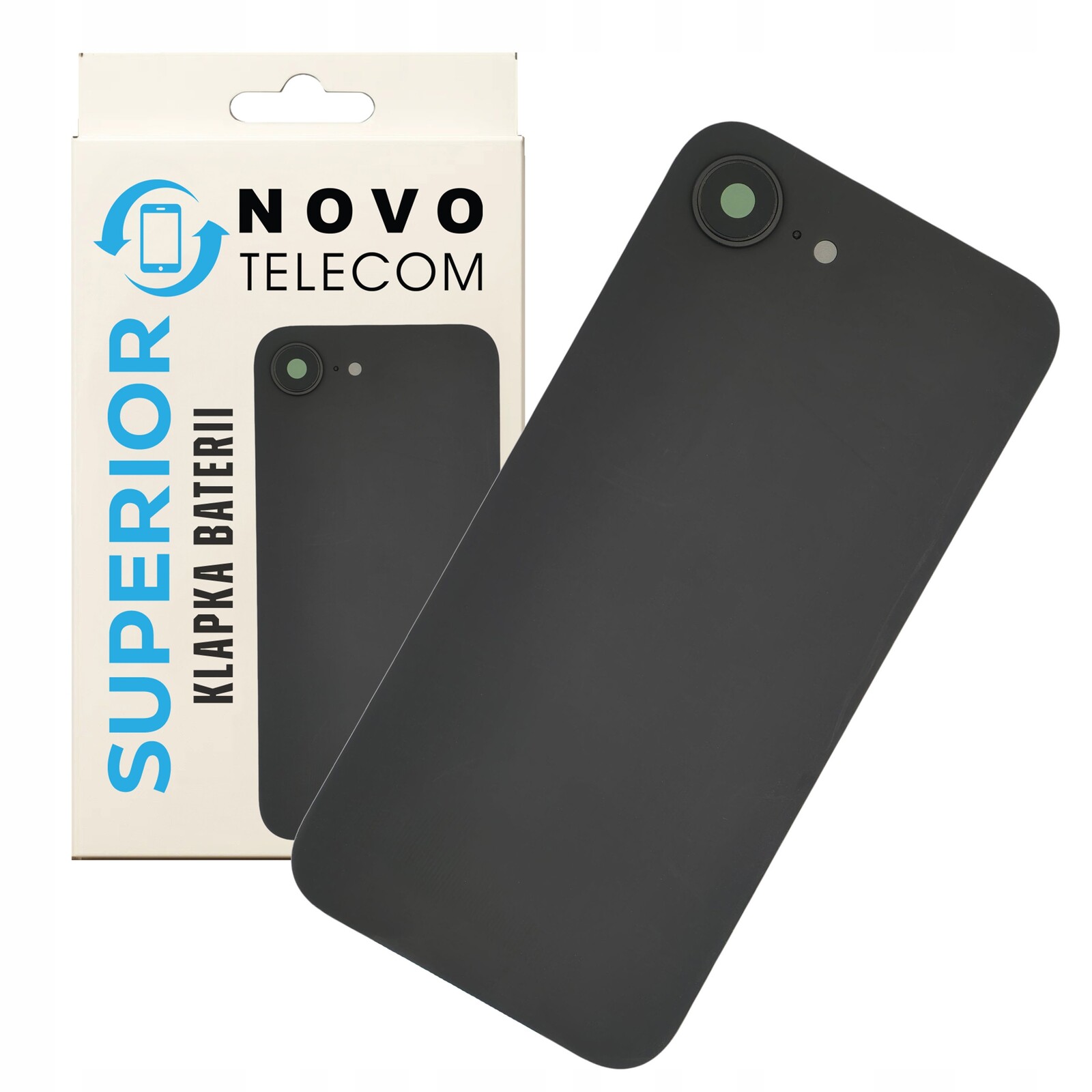 Klapka baterie černá pro iPhone 16e Zadní panel Zadní Kryt